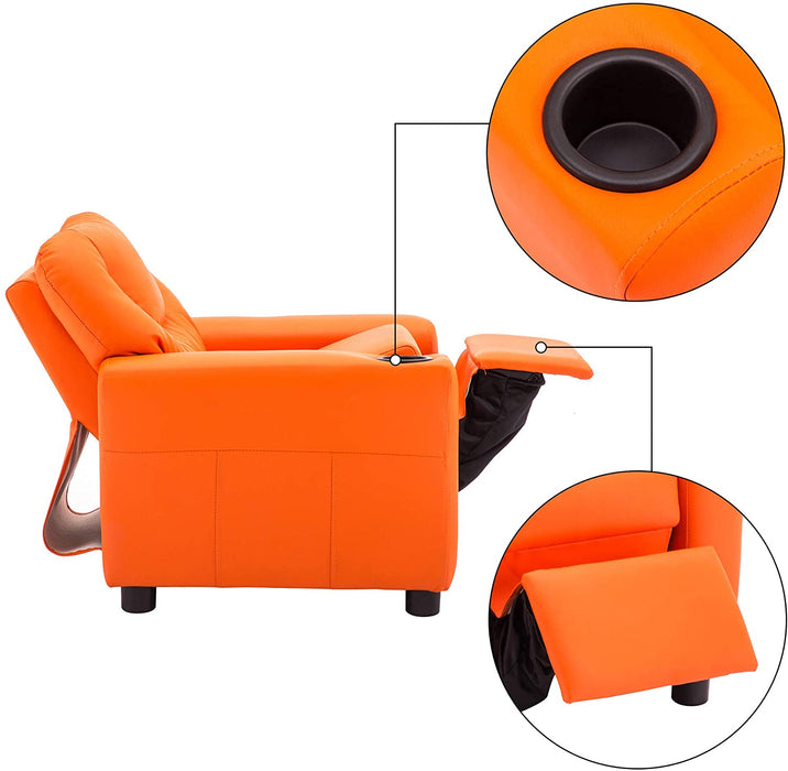 Kids Recliner Chair Faux Leather - Relaxing Recliners