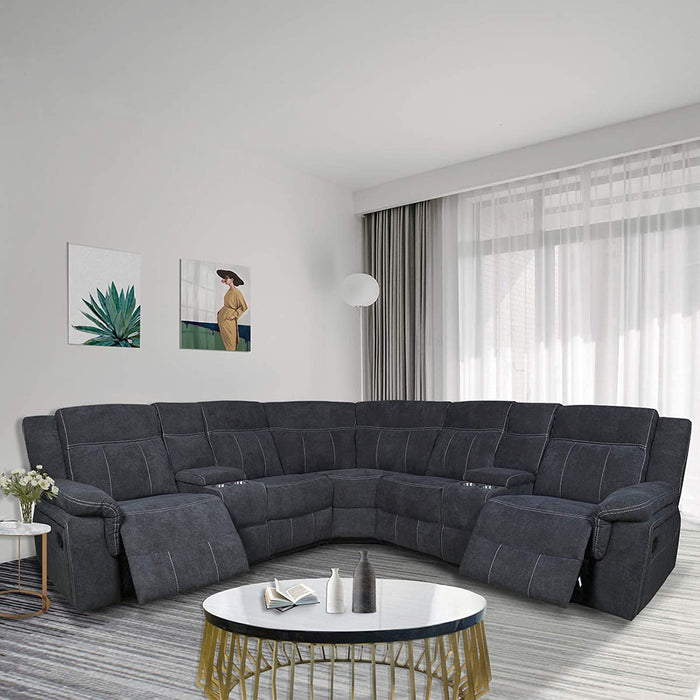Leather Corner Reclining Sofa - Relaxing Recliners