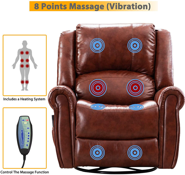 Massage Recliner Chair with Heat Ergonomic - Relaxing Recliners