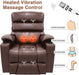 Electric Leather Lift Chair With Heat and Massage - Relaxing Recliners