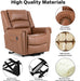 Light Brown Dual Motor Leather Lift Recliner - Relaxing Recliners