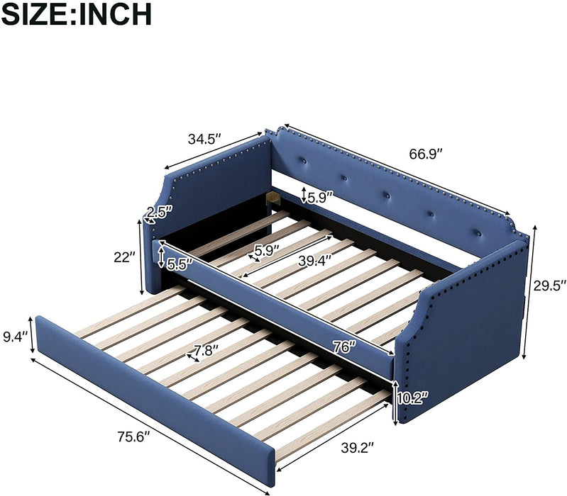 Twin Size Daybed with Two Storage Drawers - Relaxing Recliners