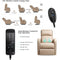 Okin Motor Electric Lift Recliner with Massage, Soft Suede - Relaxing Recliners