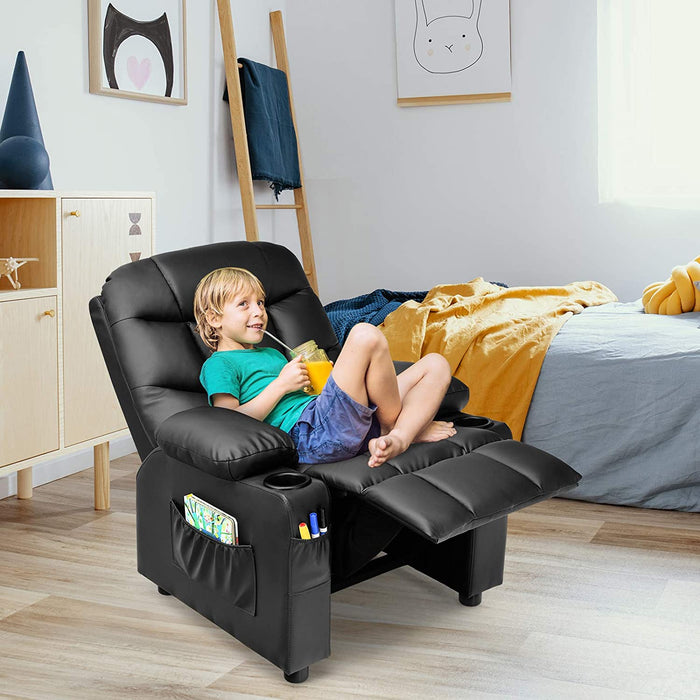 Kids Recliner Chair with Cup Holders - Relaxing Recliners