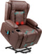 Electric Power Lift Recliner Massage Chair With 3 Positions, USB Ports, Heat, Cupholders - Relaxing Recliners