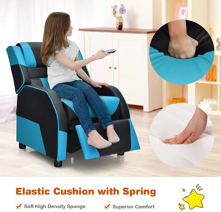 Youth Leather Gaming Recliner Chair - Relaxing Recliners