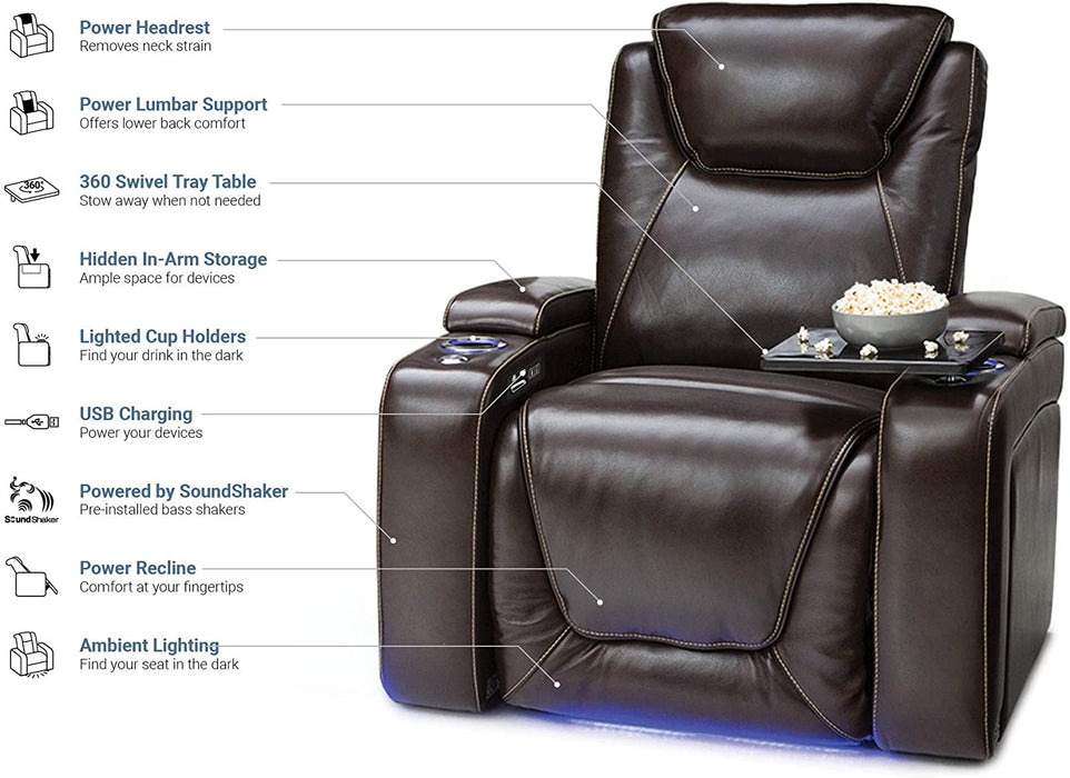 Home Theater Seating Power Recline - Relaxing Recliners