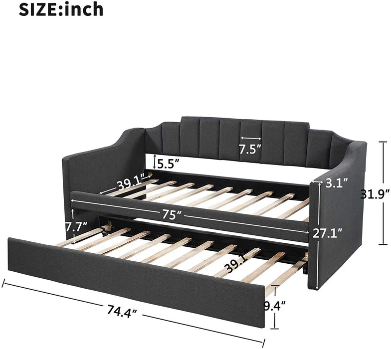 Twin Size Daybed with Two Storage Drawers - Relaxing Recliners