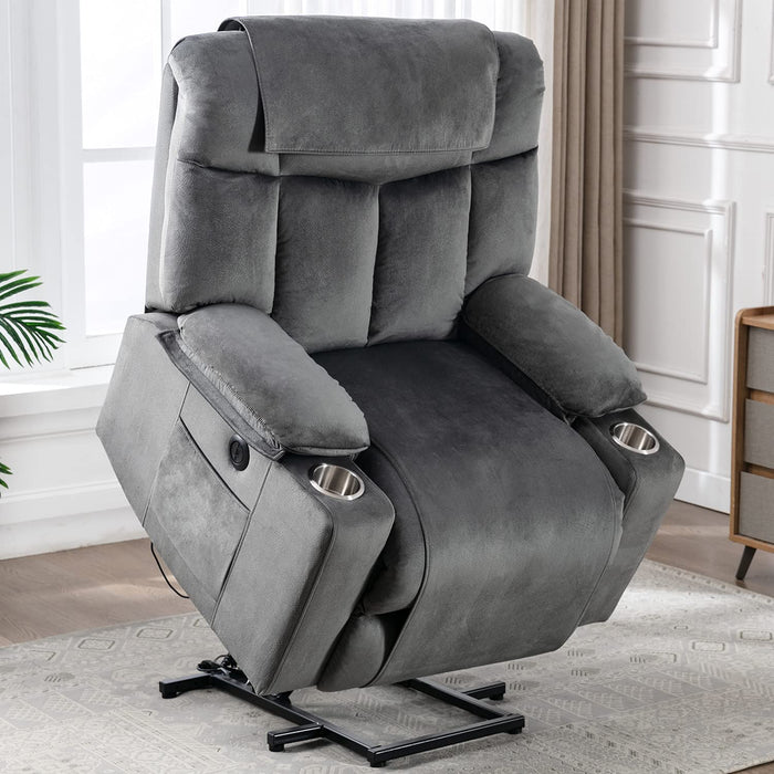 Power Lift Recliner With USB Ports, Washable Covers for Elderly - Relaxing Recliners