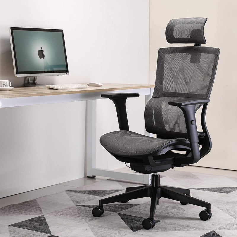 Ergonomic Mesh Office Chair and Adjustable Armrest - Relaxing Recliners