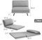 3 in 1 Convertible Folding Sofa Bed - Relaxing Recliners