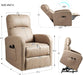 Okin Motor Electric Lift Recliner with Massage, Soft Suede - Relaxing Recliners