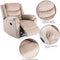 Breathable Faux Leather Manual Reclining Chairs - Relaxing Recliners