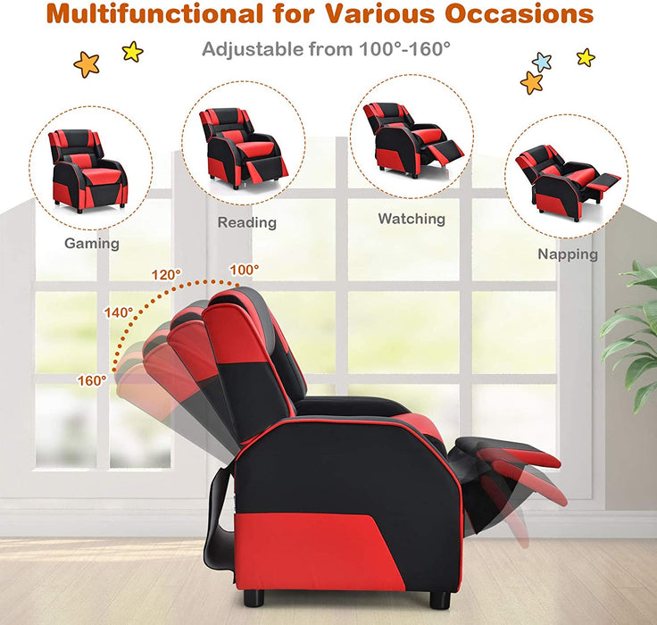 Youth Leather Gaming Recliner Chair - Relaxing Recliners