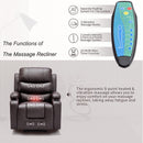 Electric Powered Lift Recliner Massage and Heat with Cup Holders - Relaxing Recliners