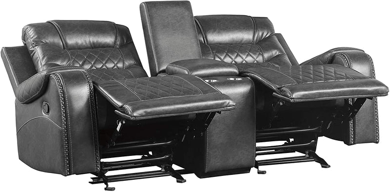 Lexicon Manual Reclining Loveseat - Relaxing Recliners