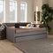 Modern Light Grey Full Size Daybed with Trundle - Relaxing Recliners