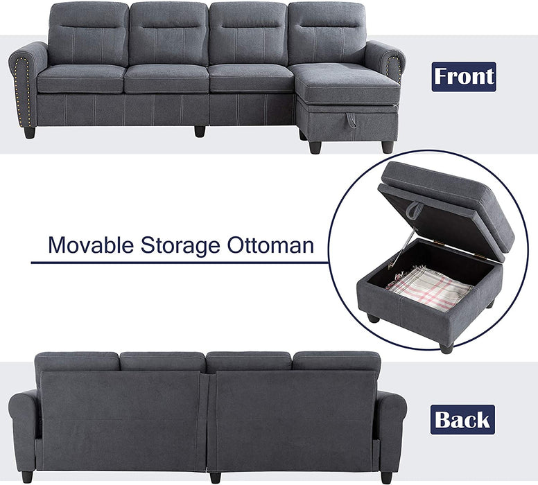Modern Convertible Sectional Sofa - Relaxing Recliners