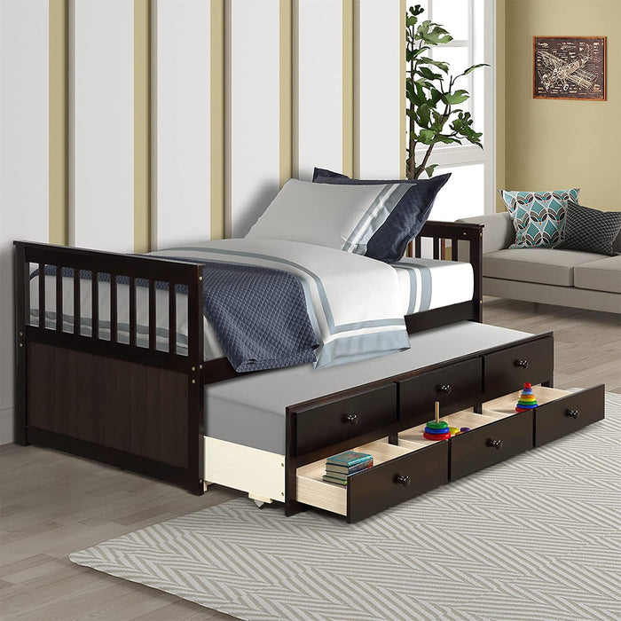 Twin Daybed for Kids with Storage - Relaxing Recliners