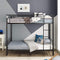 Twin over Twin Metal Bunk Bed - Relaxing Recliners