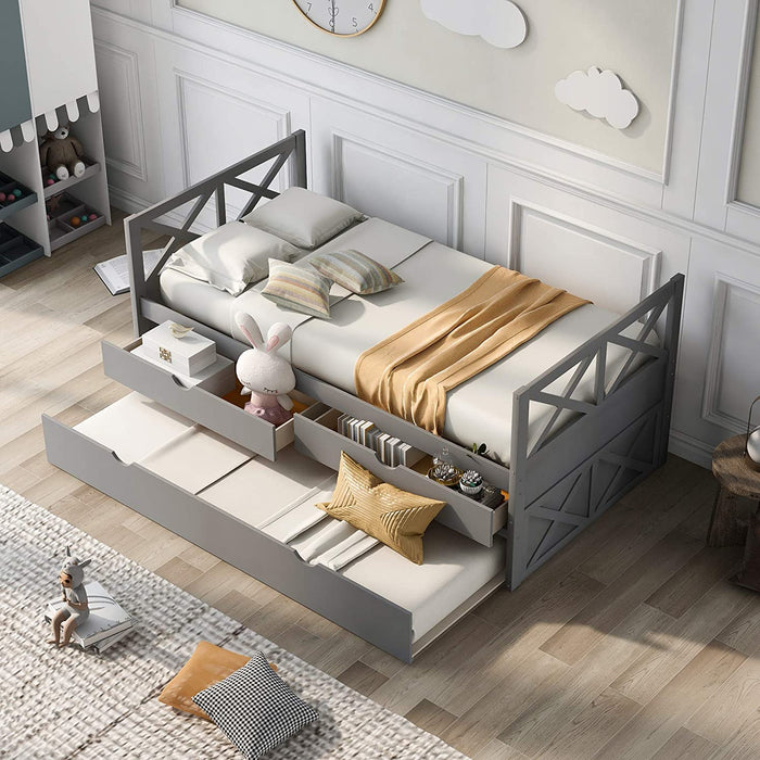 Twin Daybed for Kids with Storage - Relaxing Recliners
