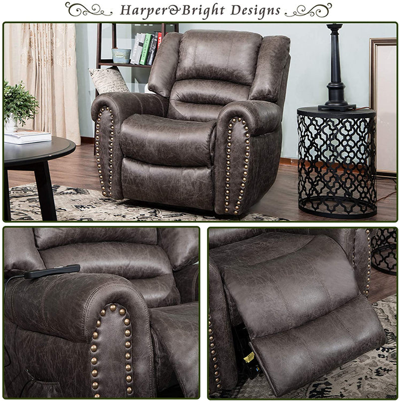 Smoky Brown Heavy Duty Power Lift Recliner - Relaxing Recliners