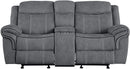 Glider and Motion Loveseat w/ Console - Relaxing Recliners