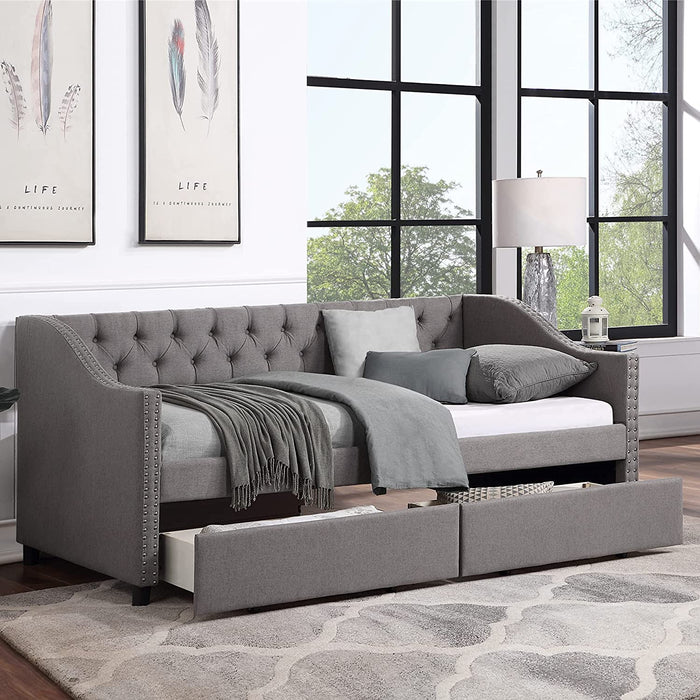 Twin Size Daybed with Two Storage Drawers - Relaxing Recliners