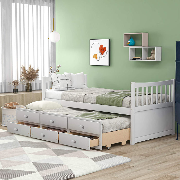 Twin Daybed for Kids with Storage - Relaxing Recliners