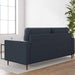 Faux Leather Sofa with Square Arms - Relaxing Recliners