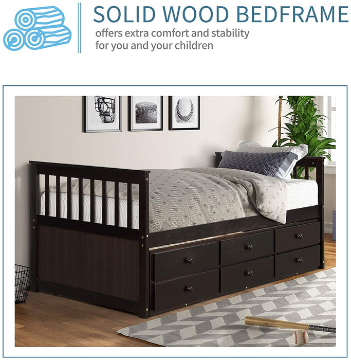 Twin Daybed for Kids with Storage - Relaxing Recliners