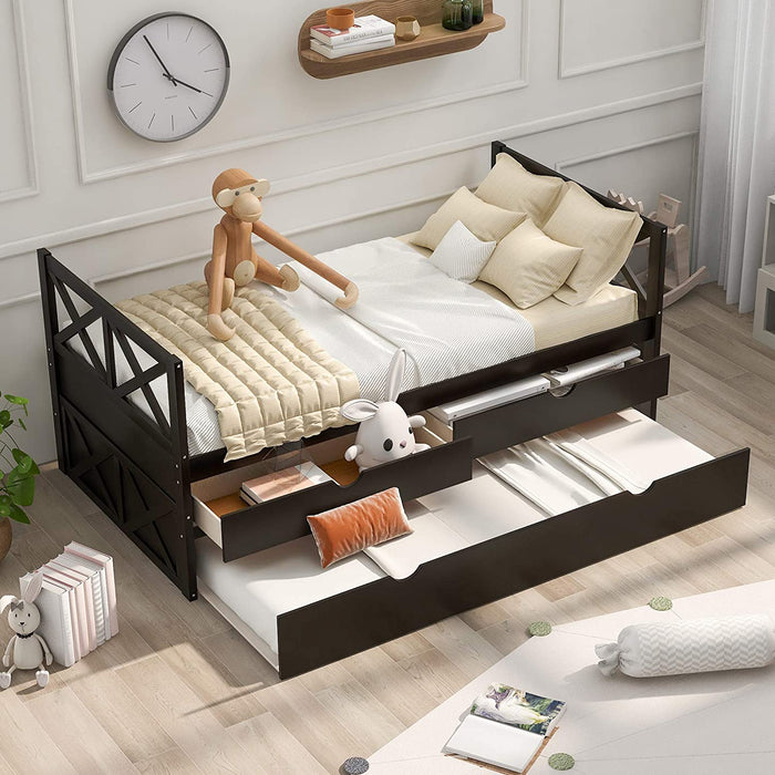 Twin Daybed for Kids with Storage - Relaxing Recliners