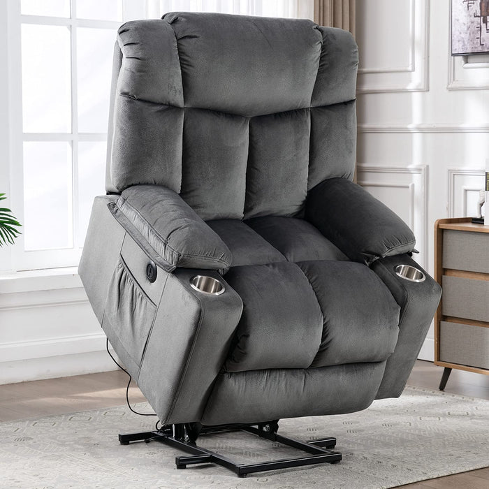 Power Lift Recliner With USB Ports, Washable Covers for Elderly - Relaxing Recliners