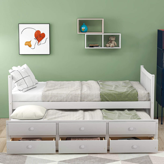 Twin Daybed for Kids with Storage - Relaxing Recliners