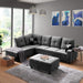 Sectional Sofa with Ottoman - Relaxing Recliners