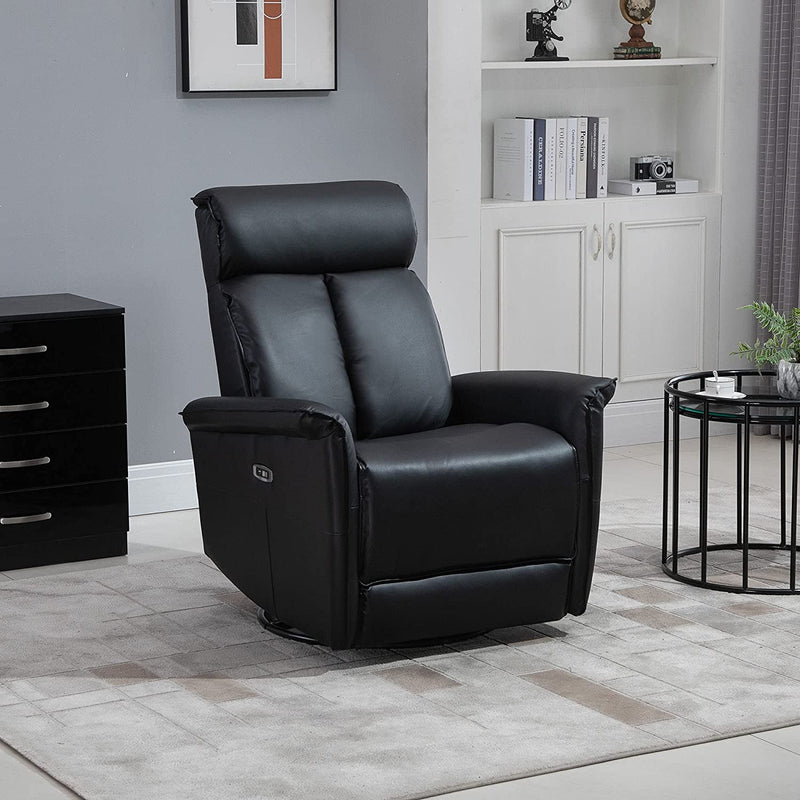 Modern Electric Recliner with 360 Swivel USB Ports - Relaxing Recliners
