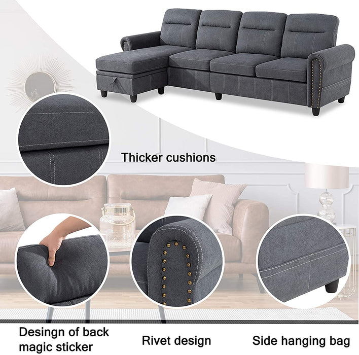 Modern Convertible Sectional Sofa - Relaxing Recliners