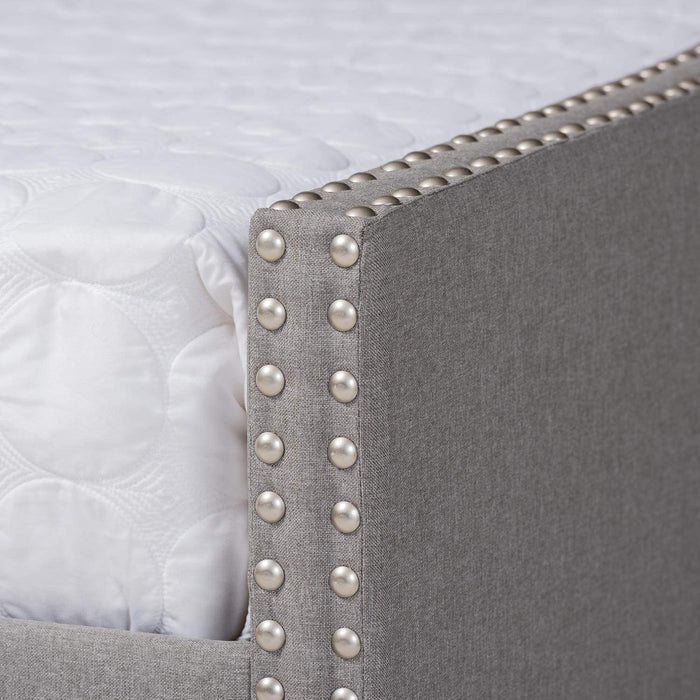 Modern Light Grey Full Size Daybed with Trundle - Relaxing Recliners
