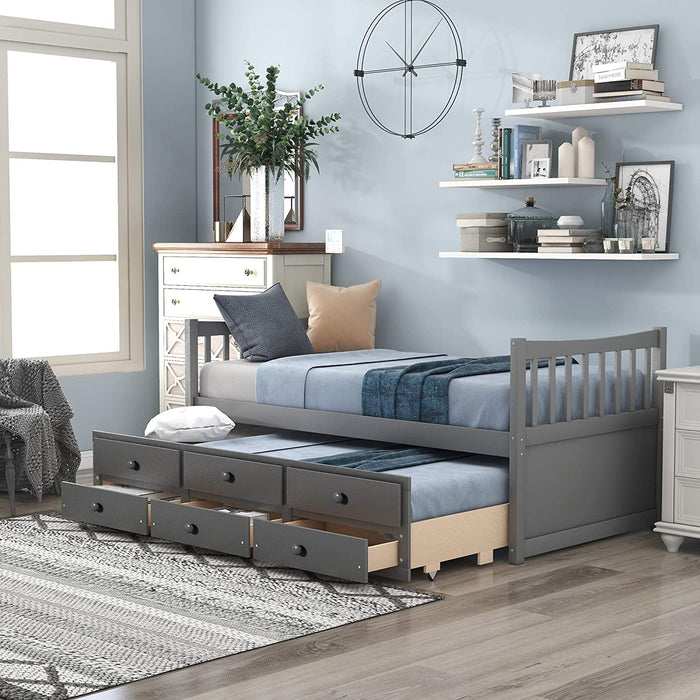 Twin Daybed for Kids with Storage - Relaxing Recliners
