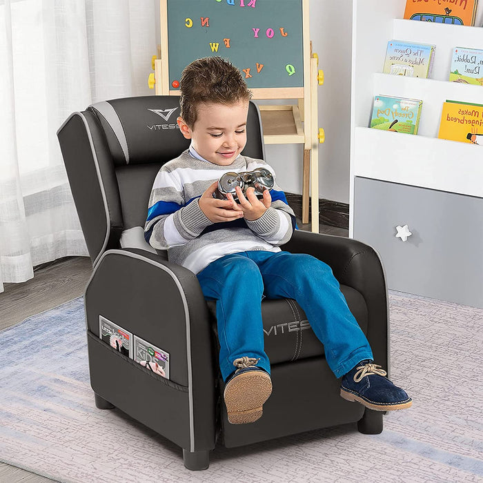 Kids Pu Leather Gaming Recliner - Relaxing Recliners