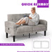Linen Modern Love Seat Sofa with USB Ports - Relaxing Recliners