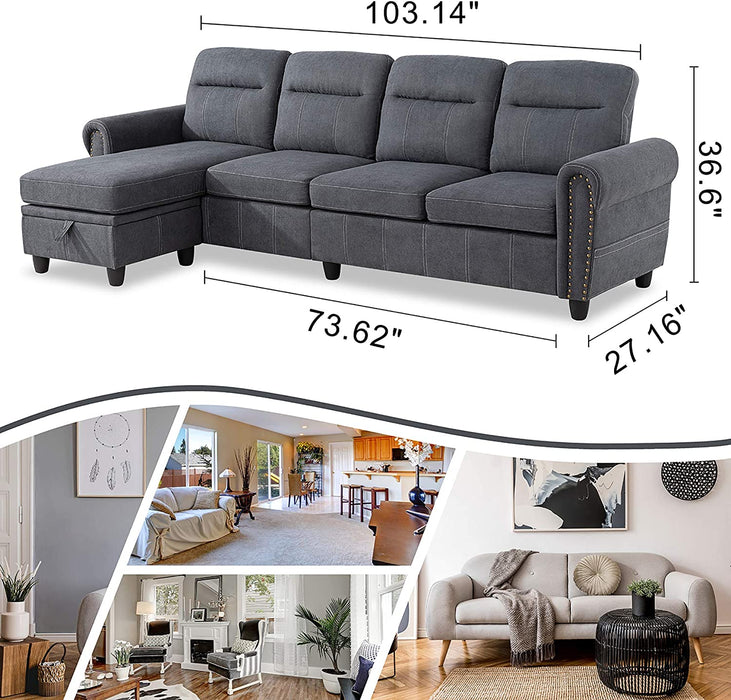 Modern Convertible Sectional Sofa - Relaxing Recliners