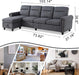 Modern Convertible Sectional Sofa - Relaxing Recliners