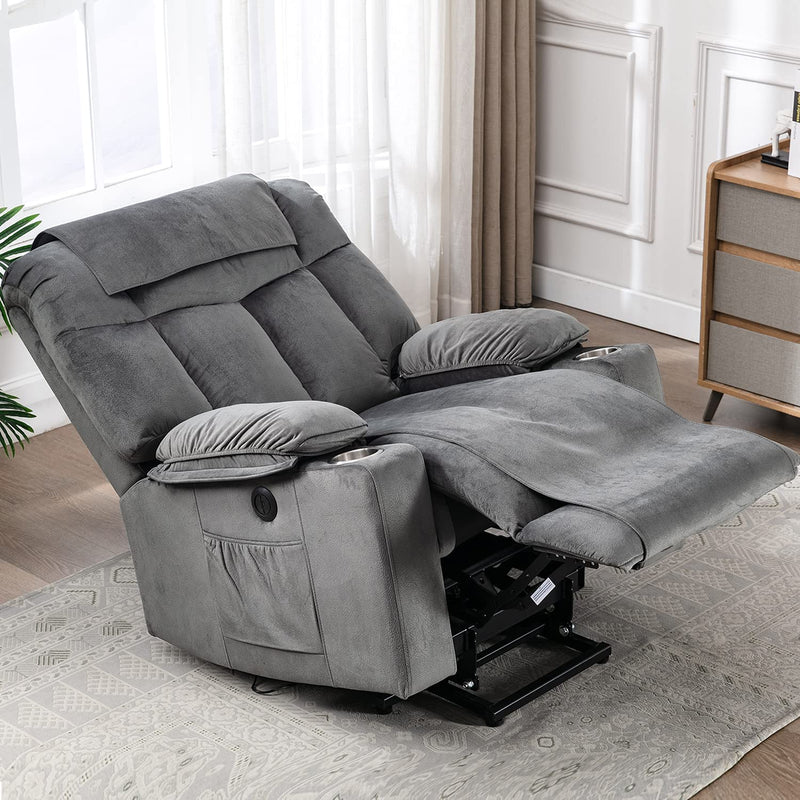 Power Lift Recliner With USB Ports, Washable Covers for Elderly - Relaxing Recliners