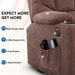 450 Pound Weight Capacity Fabric Power Lift Recliner - Relaxing Recliners