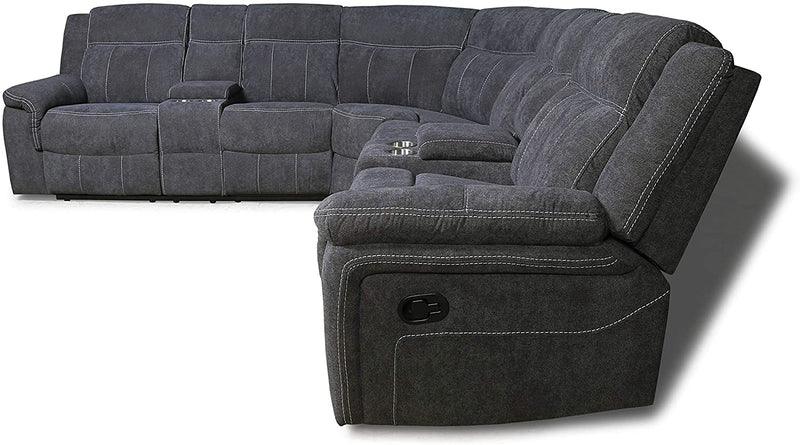Leather Corner Reclining Sofa - Relaxing Recliners