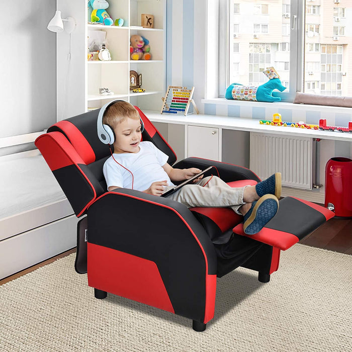 Youth Leather Gaming Recliner Chair - Relaxing Recliners