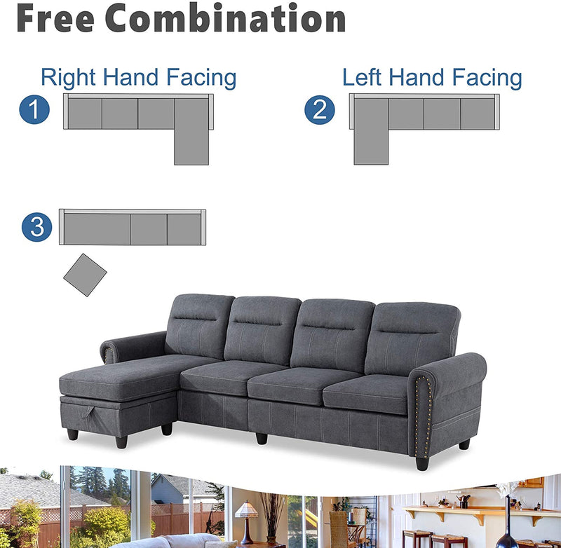 Modern Convertible Sectional Sofa - Relaxing Recliners