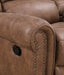 Brown 87" Sofa With Dual Recliners - Relaxing Recliners