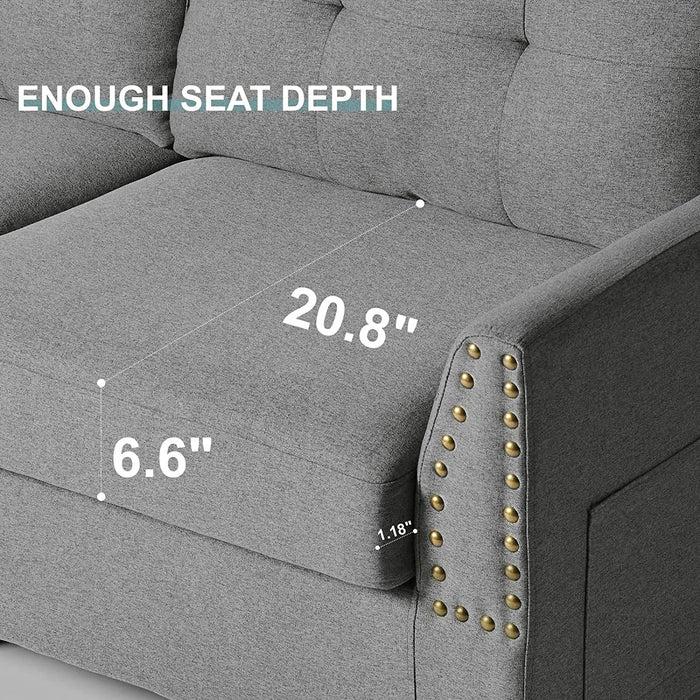 Small Fabric Belffin Loveseat - Relaxing Recliners